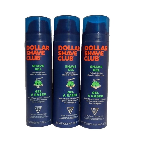 (Lot Of 3) Dollar Shave Club Shave Gel Shea Butter &Aloe Sensitive Skin 6.7 oz - Picture 1 of 7